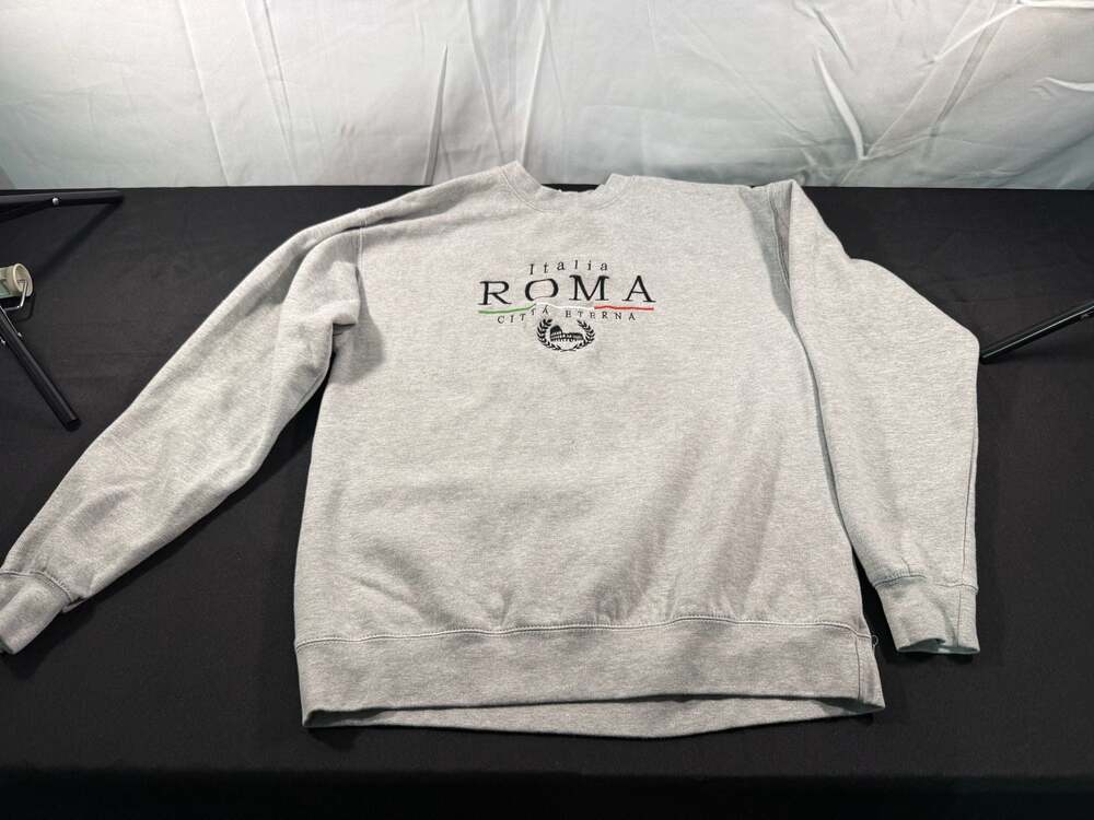 GL Italia Roma Città Eterna Embroidered Crewneck Sweatshirt